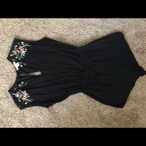 Embroidered romper